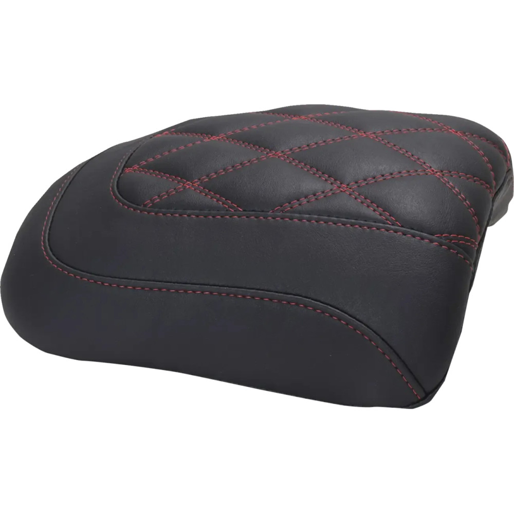 Padded Passenger Seat Cowl — 23 cm (9") width, Black, only mounts with matching Mustang Solo Seat
