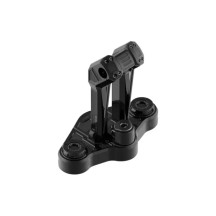 Riser + Triple Tree — 32 mm clamp, black anodized