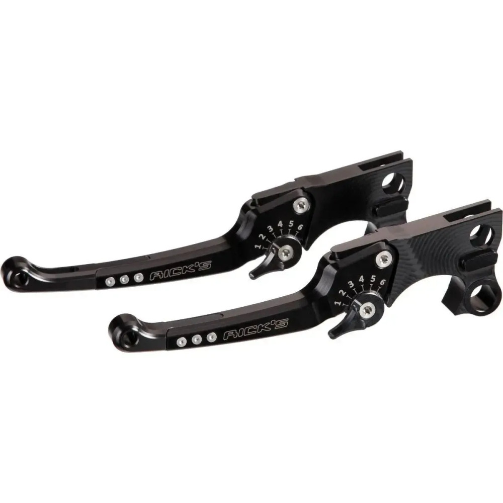Lever Kit, Adjustable, Pair, Good Guys — Anodized black