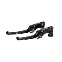 Lever kit, adjustable, pair, Good Guys — Anodized black