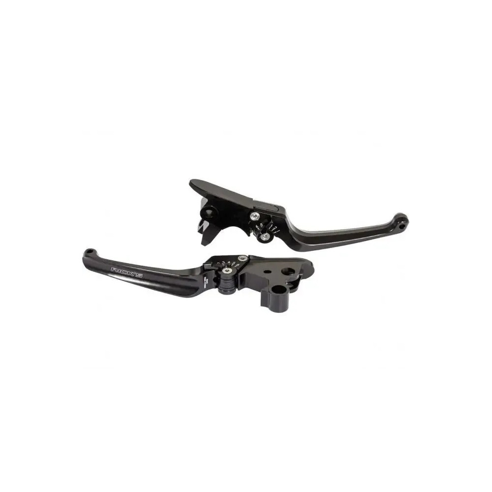 Lever kit, adjustable, pair, Good Guys — anodized black
