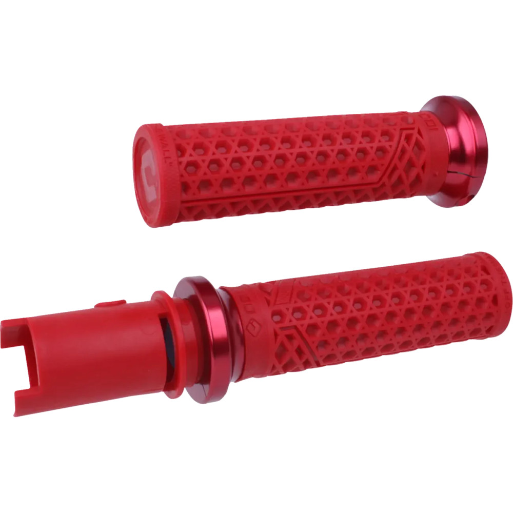 Vans Harley-Davidson Grips — 13 cm length, 25.4 mm handlebar diameter, Red