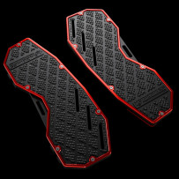 Floorboard — Black, Red, bolt-on