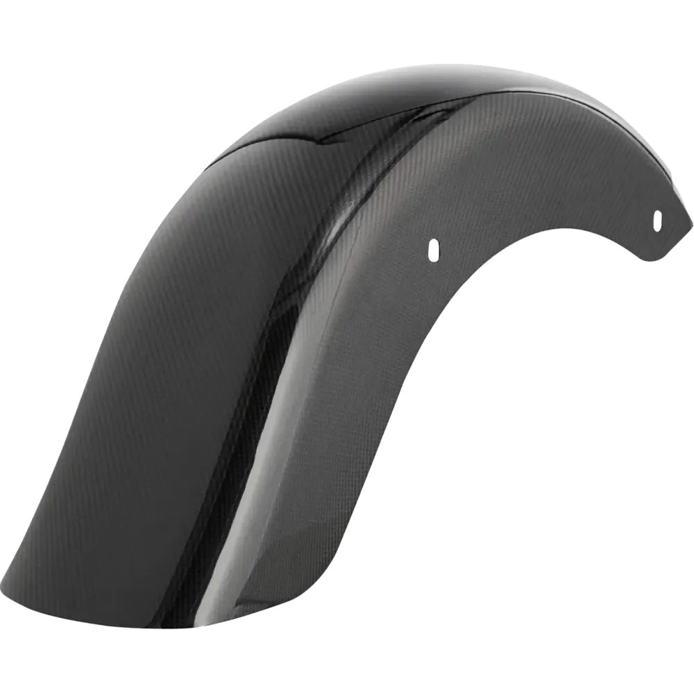 Custom Lighting Carbon Fiber Rear Fender — Black