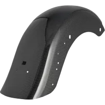 Factory Lighting Carbon Fiber Rear Fender — Black, fits '24–'25 Touring models