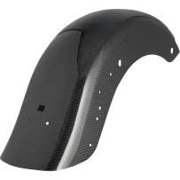 Factory Lighting Carbon Fiber Rear Fender — Black, fits '24–'25 Touring models