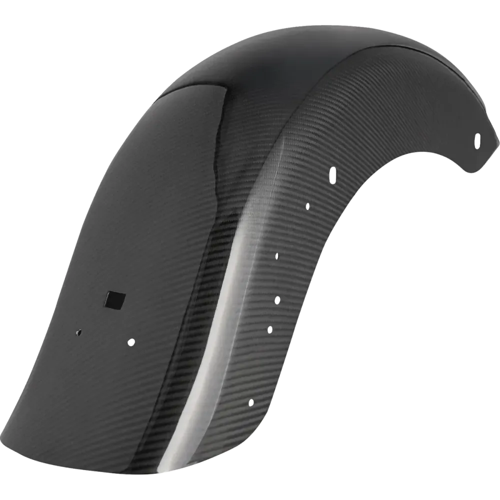 Factory Lighting Carbon Fiber Rear Fender — Black, fits '24–'25 Touring models