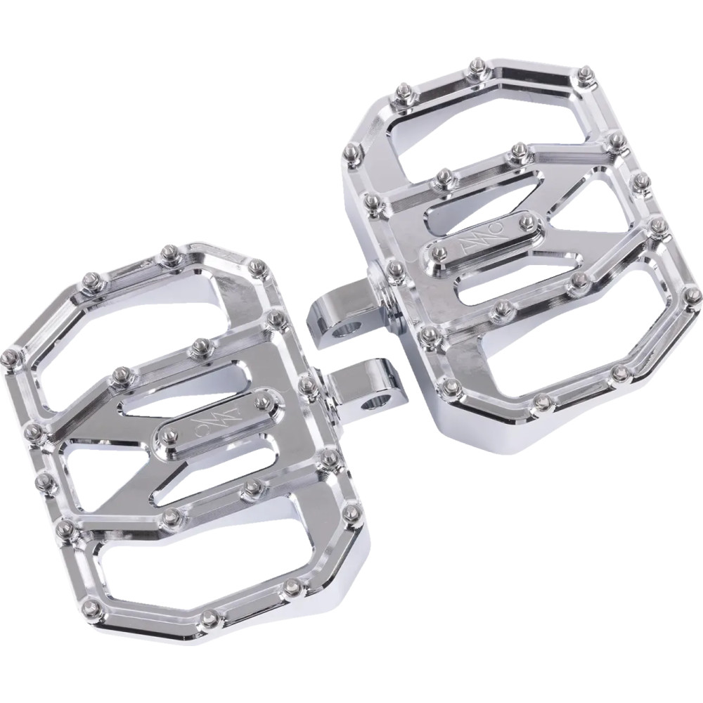 Mini Aggressor Floorboards — 12.1 cm, 89 mm, Chrome