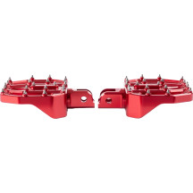 Mini Aggressor Floorboards — Front, 12.1 cm × 89 mm, Red Anodized