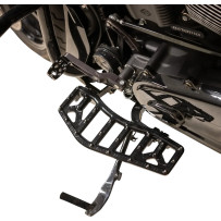 Aggressor Floorboards — 12 in × 4-1/2 in, Black anodized