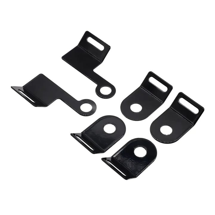 Soportes para Essential Saddlebags — Negro, acero, trasero, atornillado