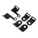 Soportes para Essential Saddlebags — Negro, acero, trasero, atornillado