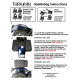 Soportes para Essential Saddlebags — Negro, acero, trasero, atornillado