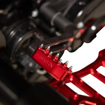 Aggressor Shifter Peg — 57 mm (2-1/4"), Red anodized