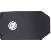 Aggressor Brake Pedal Pad — 4.75" x 2.75", fits stock bagger brake arm, Black anodized