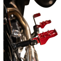 Aggressor Foot Pegs — 57 mm (2-1/4"), rear, red anodized