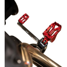 Aggressor Foot Pegs — 57 mm (2-1/4"), rear, red anodized