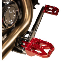 Aggressor Foot Pegs — 57 mm (2-1/4"), rear, red anodized
