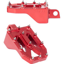 Aggressor Foot Pegs — 57 mm (2-1/4"), rear, red anodized