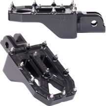 Aggressor Foot Pegs — 57 mm length, 8.89 cm width, front mount, pair