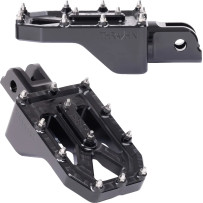 Aggressor Foot Pegs — 57 mm length, 8.89 cm width, front mount, pair