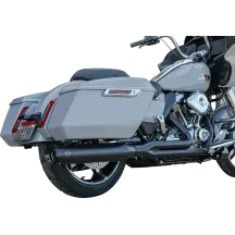 2-into-1 GNX Exhaust System — 4-1/2" muffler, Guardian Black