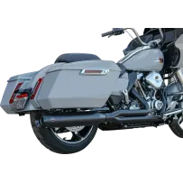 2-into-1 GNX Exhaust System — 4-1/2" muffler, Guardian Black