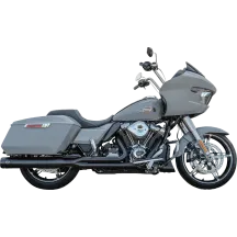 2-into-1 GNX Exhaust System — 4-1/2" muffler, Guardian Black