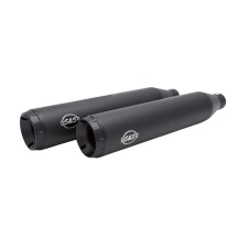 Grand National Slip-On Mufflers — Matte Black, Right