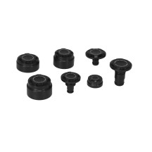 Kit completo de cubiertas de eje — Eje, delantero y trasero, Negro