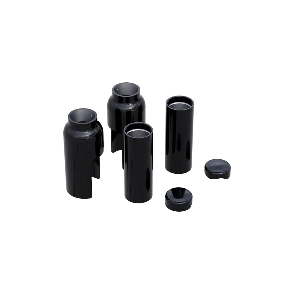 Fork Cover Kit Complete — Black, Upper