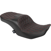 Freedom Touring Seat — 29-1/2" overall, 15" driver width, Black/Red