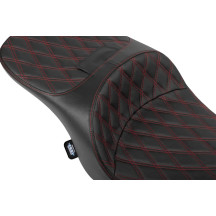 Freedom Touring Seat — 29-1/2" overall, 15" driver width, Black/Red