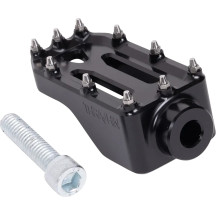 Aggressor Brake Pedal — 3.25" x 1.675", fits Adjustable Bagger Brake Arm only, Black