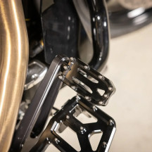 Aggressor Brake Pedal — 3.25" x 1.675", fits Adjustable Bagger Brake Arm only, Black