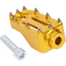 Aggressor Brake Pedal — Gold anodized, 6061 aluminum