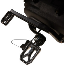 Aggressor Foot Pegs — 57 mm (2-1/4"), 3-1/2" width, Black anodized, Rear mount