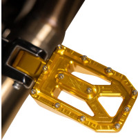 Aggressor Foot Pegs — 57 mm (2-1/4), rear mount, gold anodized