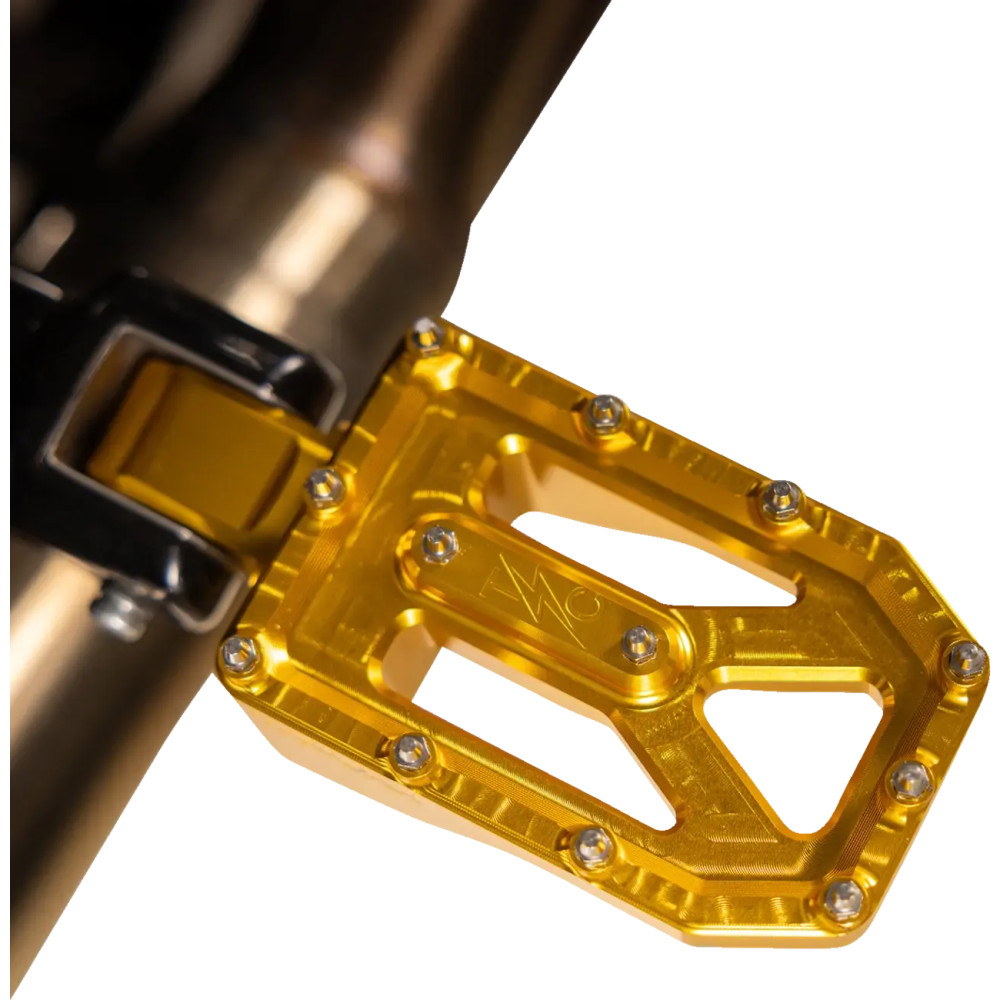 Aggressor Foot Pegs — 57 mm (2-1/4), rear mount, gold anodized