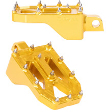 Aggressor Foot Pegs — 57 mm (2-1/4), rear mount, gold anodized