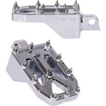 Aggressor Foot Pegs — Rear mounting, 57 mm (2-1/4 in), Chrome