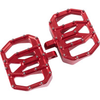 Mini Aggressor Floorboards — 12.1 cm, 89 mm, Red Anodized