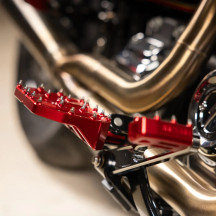 Mini Aggressor Floorboards — 12.1 cm, 89 mm, Red Anodized