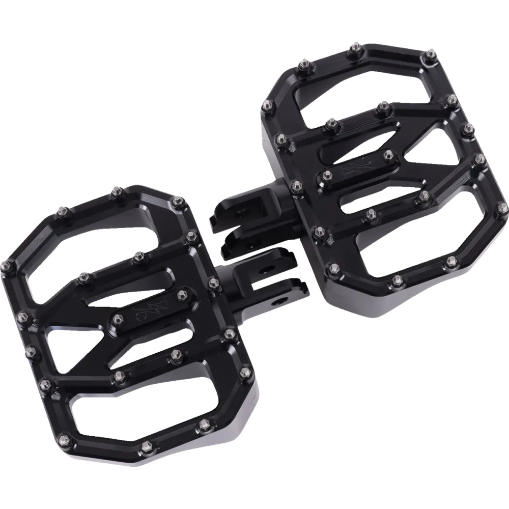 Mini Aggressor Floorboards — Front, 12.1 cm (4-3/4"), 89 mm (3-1/2"), Black anodized