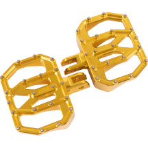 Mini Aggressor Floorboards — 12.1 cm x 89 mm, Front, Gold