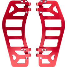 Aggressor Floorboards — 12" x 4-1/2", Red Anodized