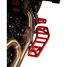 Aggressor Floorboards — 12" x 4-1/2", Red Anodized