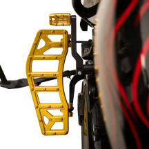 Aggressor Floorboards — 12 in, 4-1/2 in, Gold