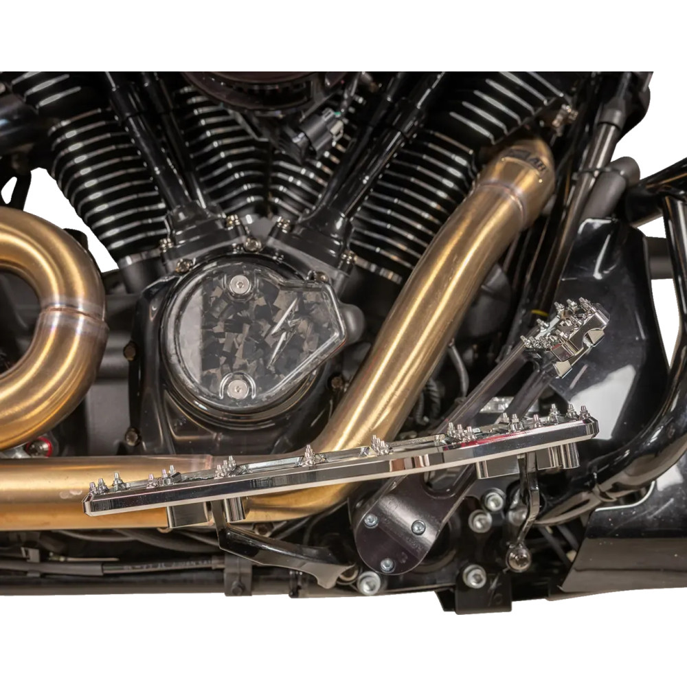 Aggressor Floorboards — 12" x 4-1/2", Chrome