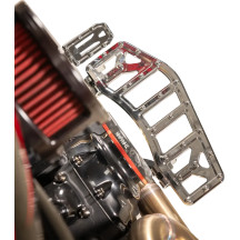 Aggressor Floorboards — 12" x 4-1/2", Chrome